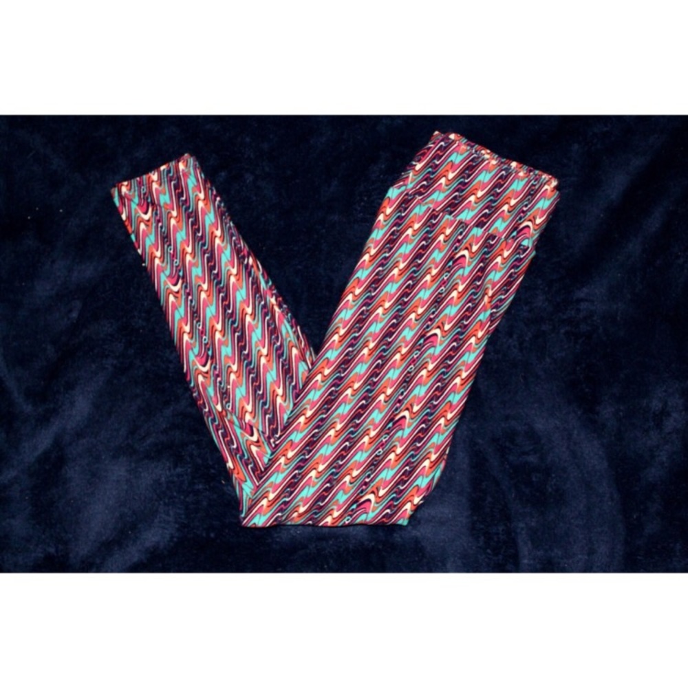 LuLaRoe OS Swirl Print Leggings